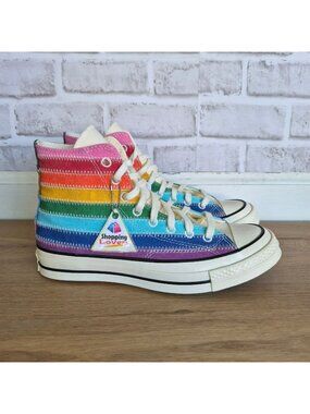 ⭐Converse Chuck 70 Hi Pride Flag Sz 7 Men's shoes Sneakers Multicolor  A22005C